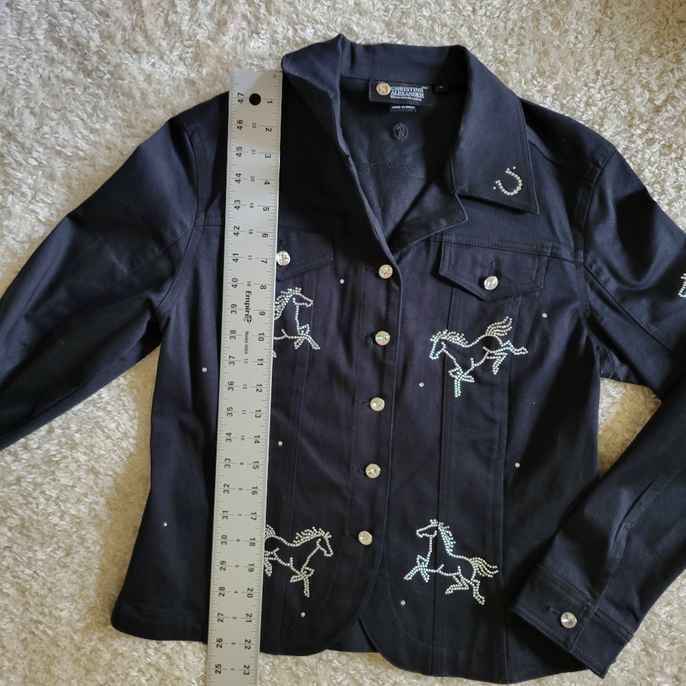 Christine Alexander black with rhinestone size medium - Picture 5 of 10
